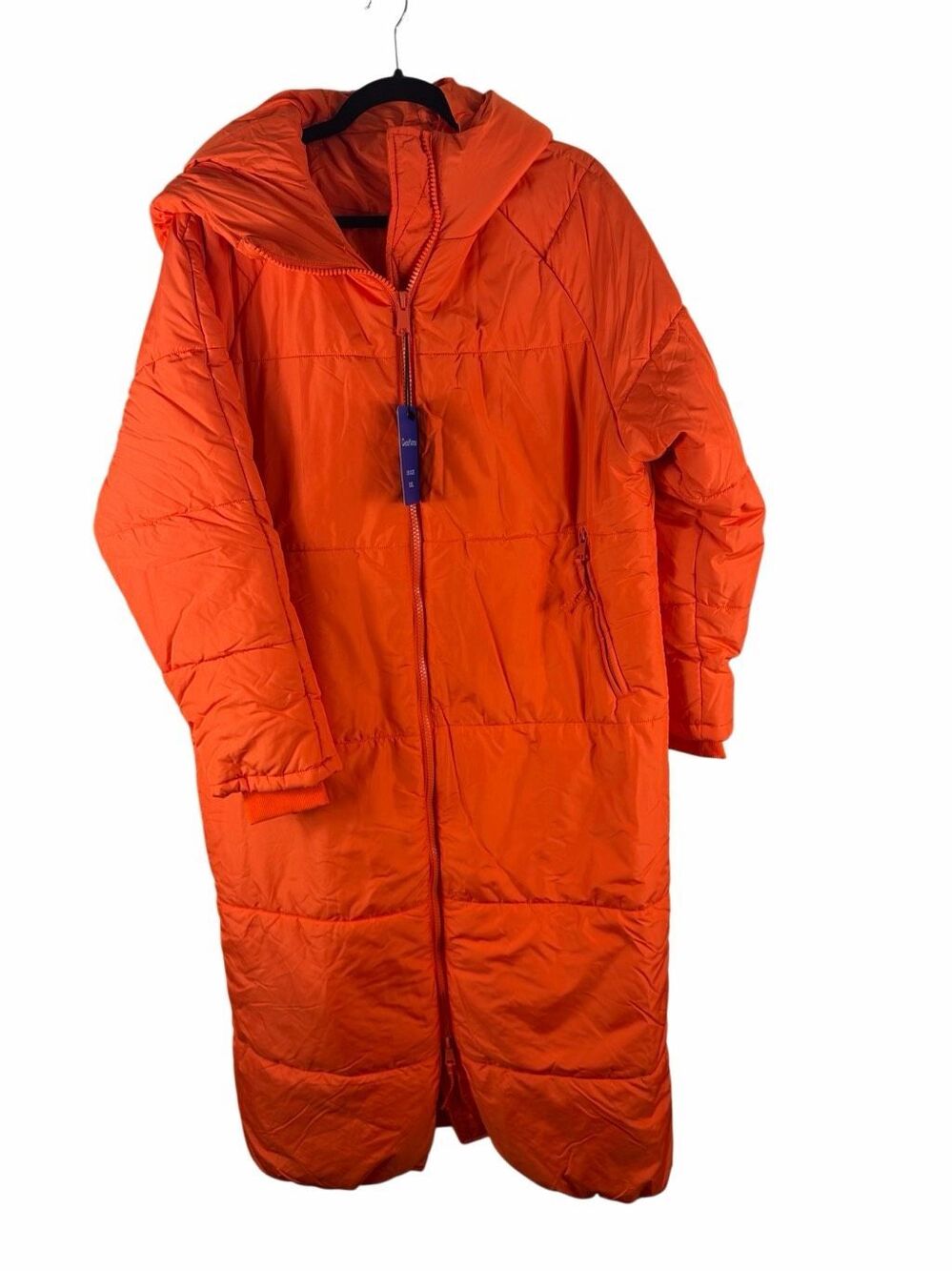 NWT Amazon Orange Puffer Coat- Size XXL